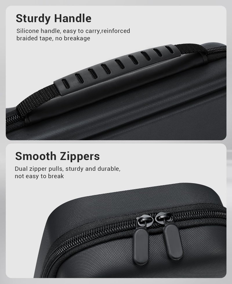 CoBak Hard Carrying Case for ASUS ROG Xbox Ally & ROG Xbox Ally X 7" 2025 - 3 in 1 Accessories Bundle with 2 Screen Protectors, 4 Thumb Grip Caps, 22 SD Card Cartridges, Portable Travel Bag, Black - Image 3